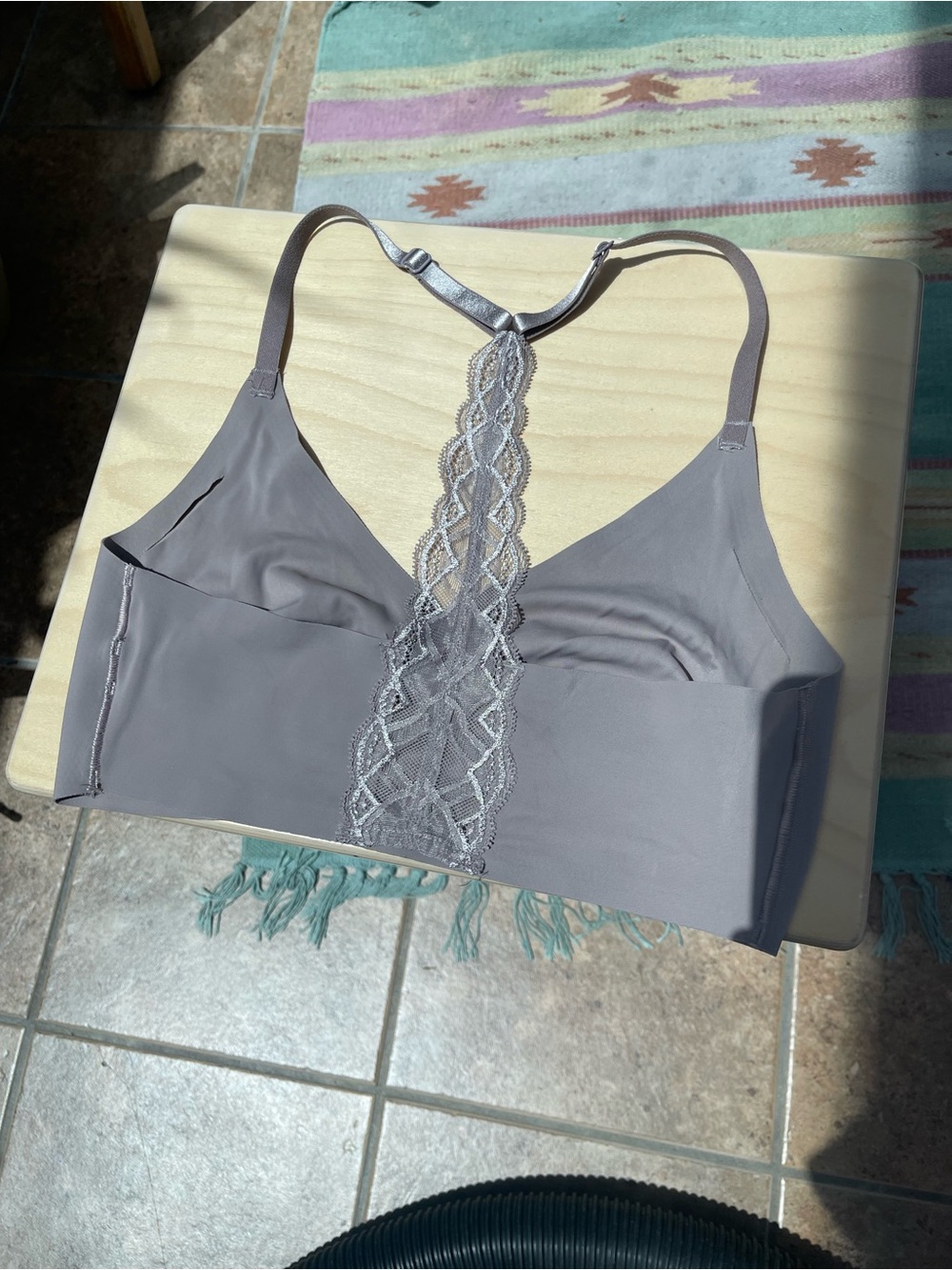 Two True & Co. Lace-Back Seamless Bralettes